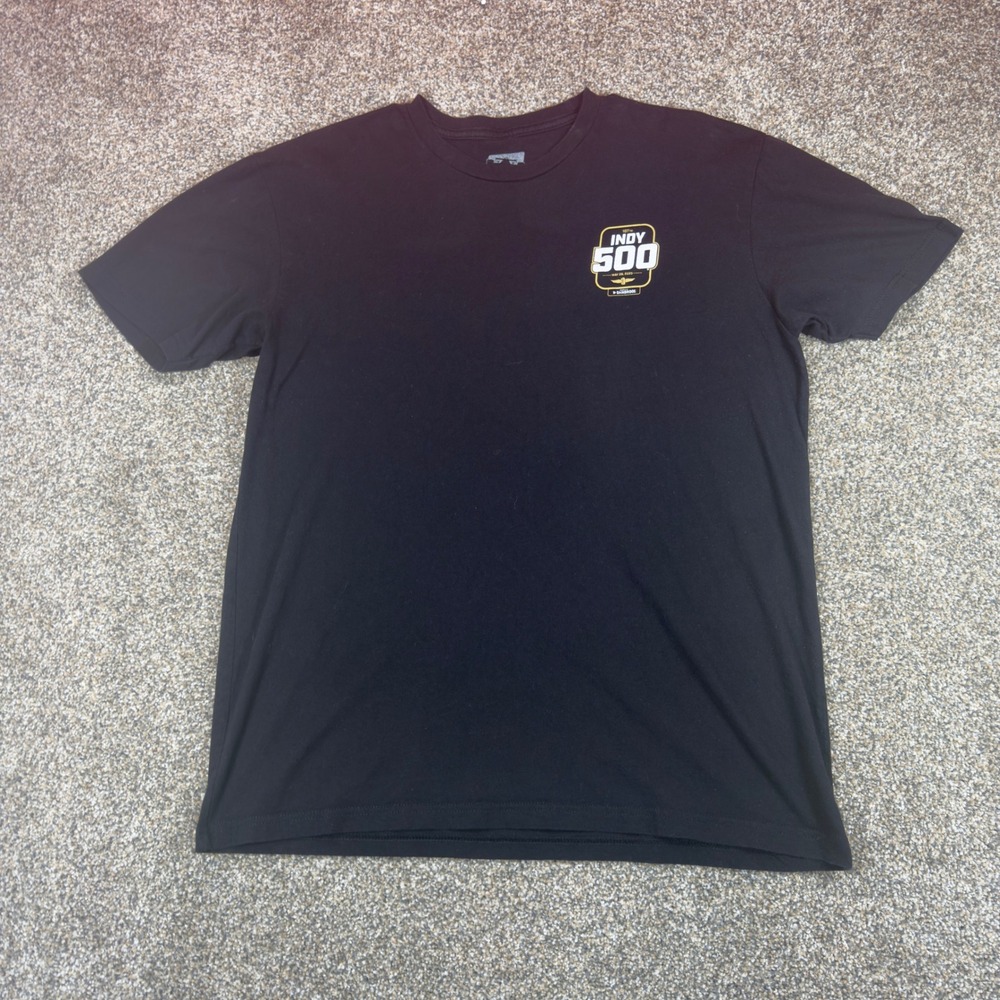 IndyCar Authentic Apparel‎ Mens XL Black 107th Indy 500 2023 Racing T-Shirt